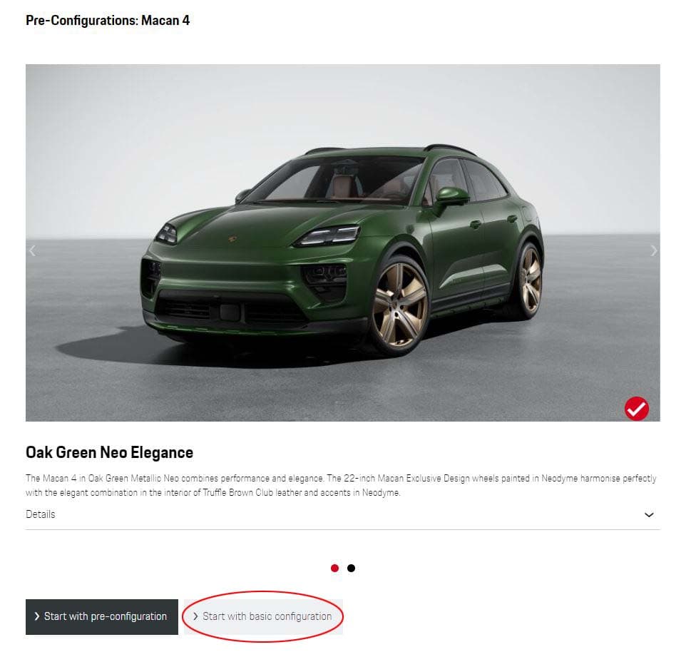 Porsche Macan EV Porsche Configurator